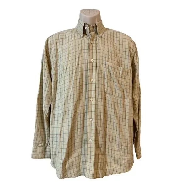 Alan Flusser Mens Multicoloured checked Shirt Size Medium - Picture 3 of 8